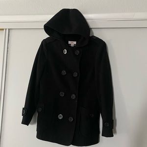 Black Jlo peacoat